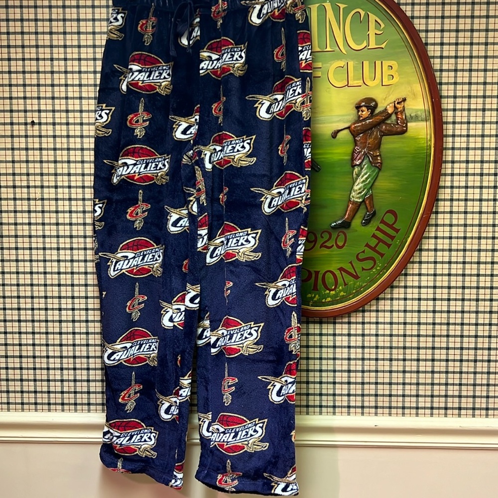Cleveland Cavaliers Blue Fleece Lounge Pants Men's Size Medium
